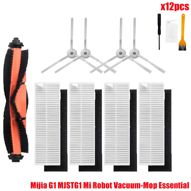 For Xiaomi Mijia G1 MJSTG1 Mi Robot Vacuum Mop Essential Vacuum Cleaner Side / Main Brush Cover Hepa Filter Mop Cloth Parts