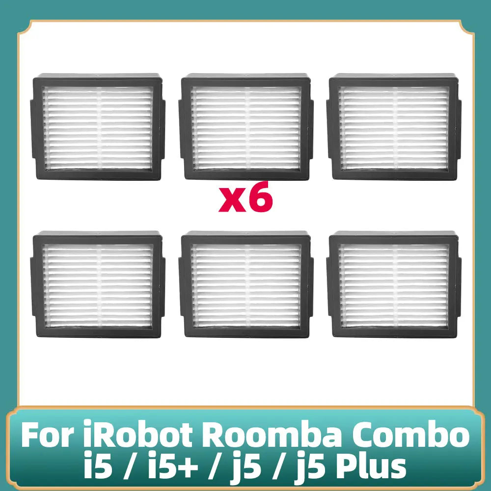 Compatible for IRobot Roomba Combo I5 / i5+ / J5 / j5+ Robot Vacuum Cleaner Main Side Brush HEPA Filter Accessories Parts