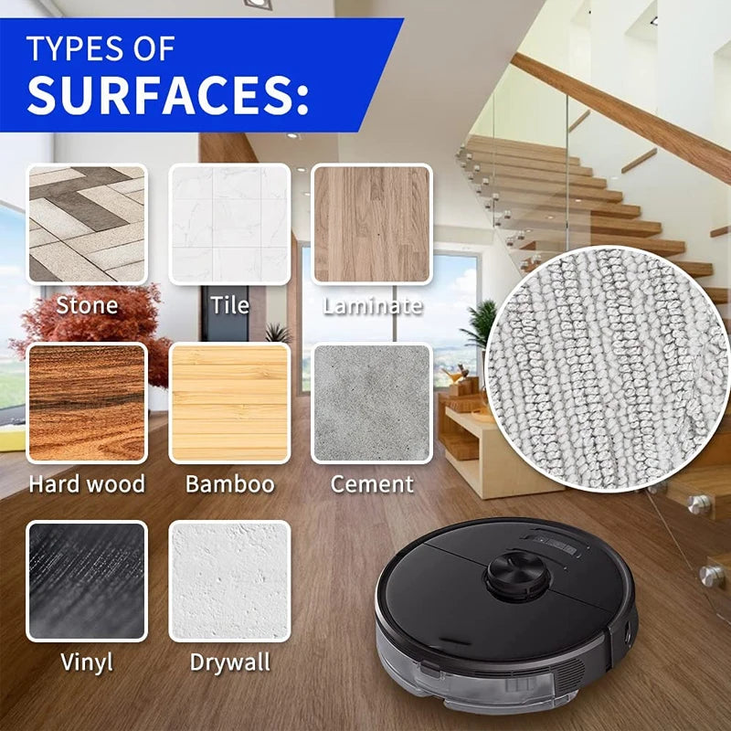 New Mop Cloths Rags Pads Accessories For XiaoMi Roborock S5 