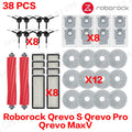 Roborock Qrevo S Qrevo Pro Qrevo MaxV Robot Vacuum Parts Main Roller Side Brush Hepa Filter Mop Pad Cloth Dust Bag Accessories