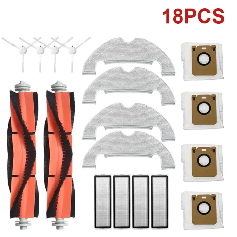 Accessories Dreame Bot D10 Plus RLS3D Robot Vacuum Cleaner Hepa Filter Mop Main Side Brush Dust Bag Replacement Parts