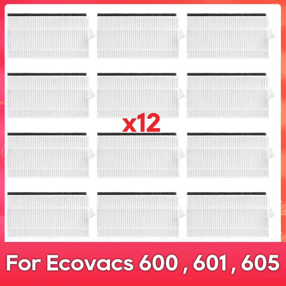 Fit For ( Ecovacs DEEBOT 600 DO3G 601 605 ) Robot Vacuums Roller Side Brush Cover Filter Replacement Spare Part Accessory
