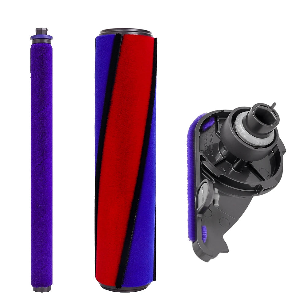 Soft Velvet Roller Brush For Dyson V6 V7 V8 V10 V11 Vacuum Brush Bar Side Cover Accessories Carpet Brush Bar Part