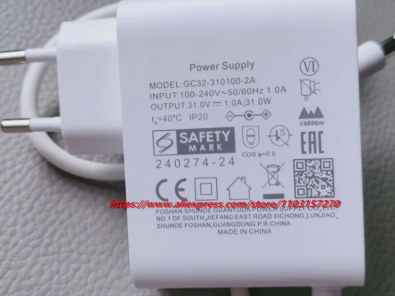 Genuine 31V 1A GC32-310100-2A GC32-310100-7A For MI Xiaomi V
