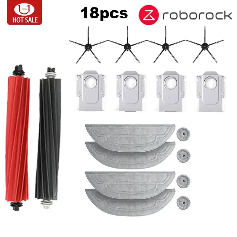 Roborock S8 Max V Ultra G20s Robot Vacuum Cleaner Accessories Mop Choth Vacuum Bags Side Brush Filter Replaceable Spare Parts
