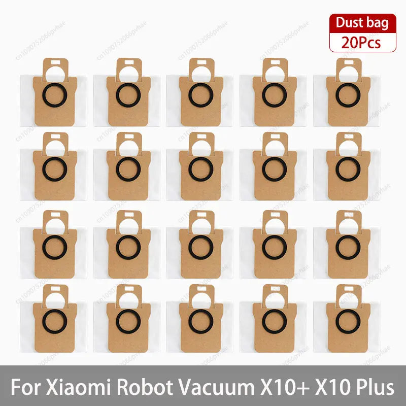 For Xiaomi Robot Vacuum X10+ / X10 Plus Parts Accessories Main Brush Side Brush Hepa Filter Mop Cloth Dust Bag Replacement Spare