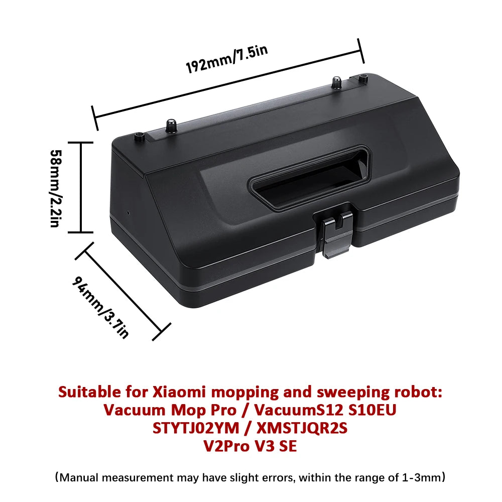 2 in 1 Water Tank Dust Box For Xiaomi Mijia Mop Pro STYTJ02Y