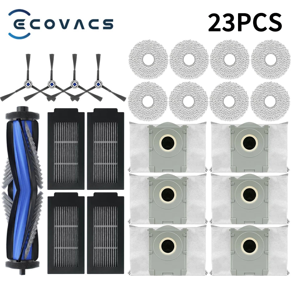 ECOVACS T50 PRO OMNI / T50 PRO OMNI GEN 2 Robot Vacuum Replacement Part Accessory Main Side Brush Hepa Filter Mop Dust Bag