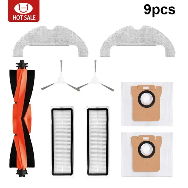 For Xiaomi Robot Vacuum X10 Accessories Main Side Brush Hepa Filter Mop Cloth Dust Bag Replacement Spare Parts