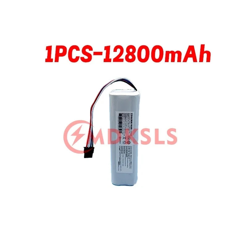 MDKSLS 2026 New 14.4V 12800mAh Li-ion BMS Battery for Dream F9/D9/L10 Pro Plus/S10/S20/X10/OMNI 15 Robot Vacuum - High Capacity
