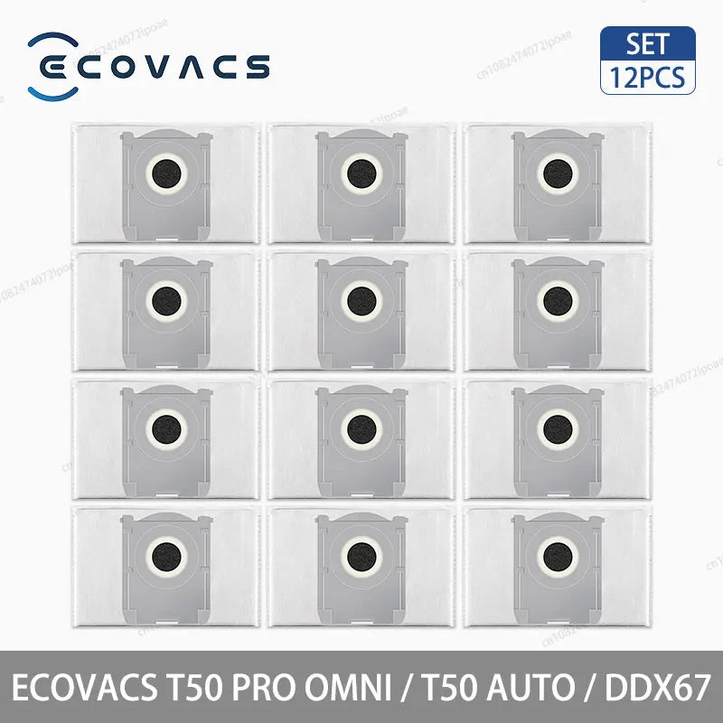 ECOVACS T50 PRO OMNI / T50 AUTO / DDX67 Robot Vacuum Cleaner Accessories Main Side Brush Hepa Filter Mop Cloth Dust Bag Parts