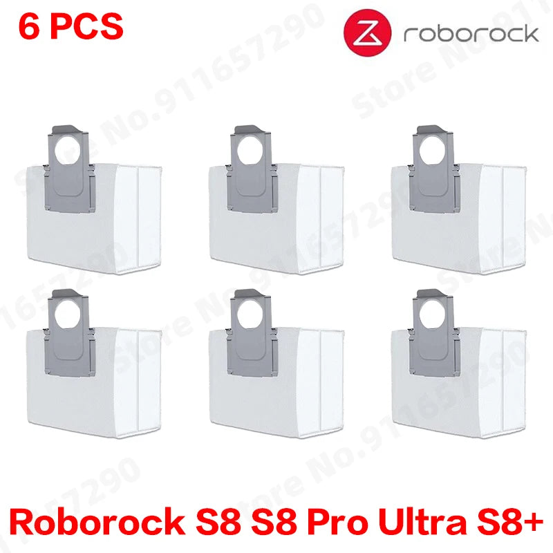 Roborock S8 Pro Ultra S8+ Robot Vacuum Spare Parts Mop Cloths Main Side Brushes HEPA Filters Dust Bags Accessories