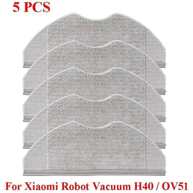2/4/5/6/8/10/15/20pcs Mop Cloth For Xiaomi Robot Vacuum S40 OV81 S40C E101 H40 OV51 Robot Vacuum Cleaner Washable Mop Pads Part