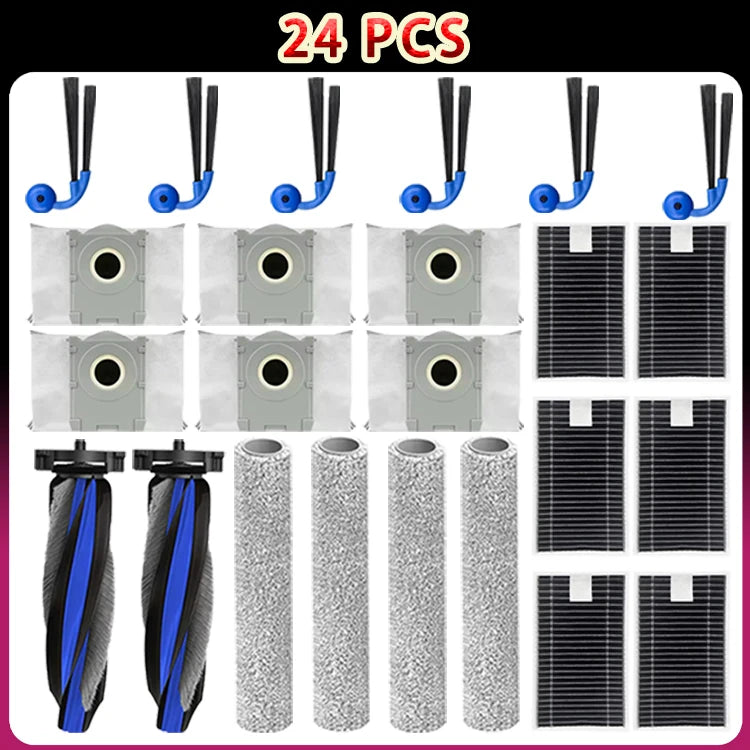 For Ecovacs Deebot T90 Pro Omni/T90 Omni Robot Vacuum Accessories Main Side Brush Filter Roller Mop Dust Bags Replacement Parts