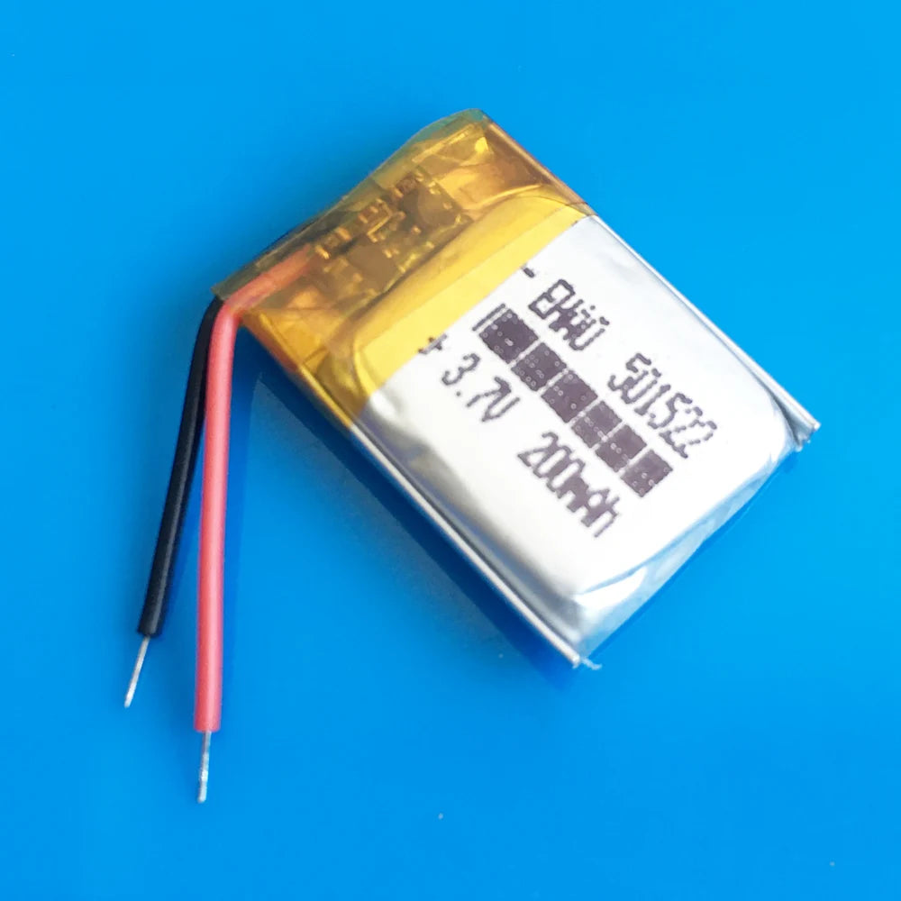 501522 Lipo Battery 3.7V 200mAh Rechargeable Small Battery F