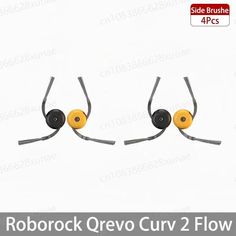 Roborock Qrevo Curv 2 Flow/Qrevo Curv 2 Flow Robot Vacuum Accessorie Main Side Brushe Mop Cloth HEPA Filter Dust Bag Spare Parts