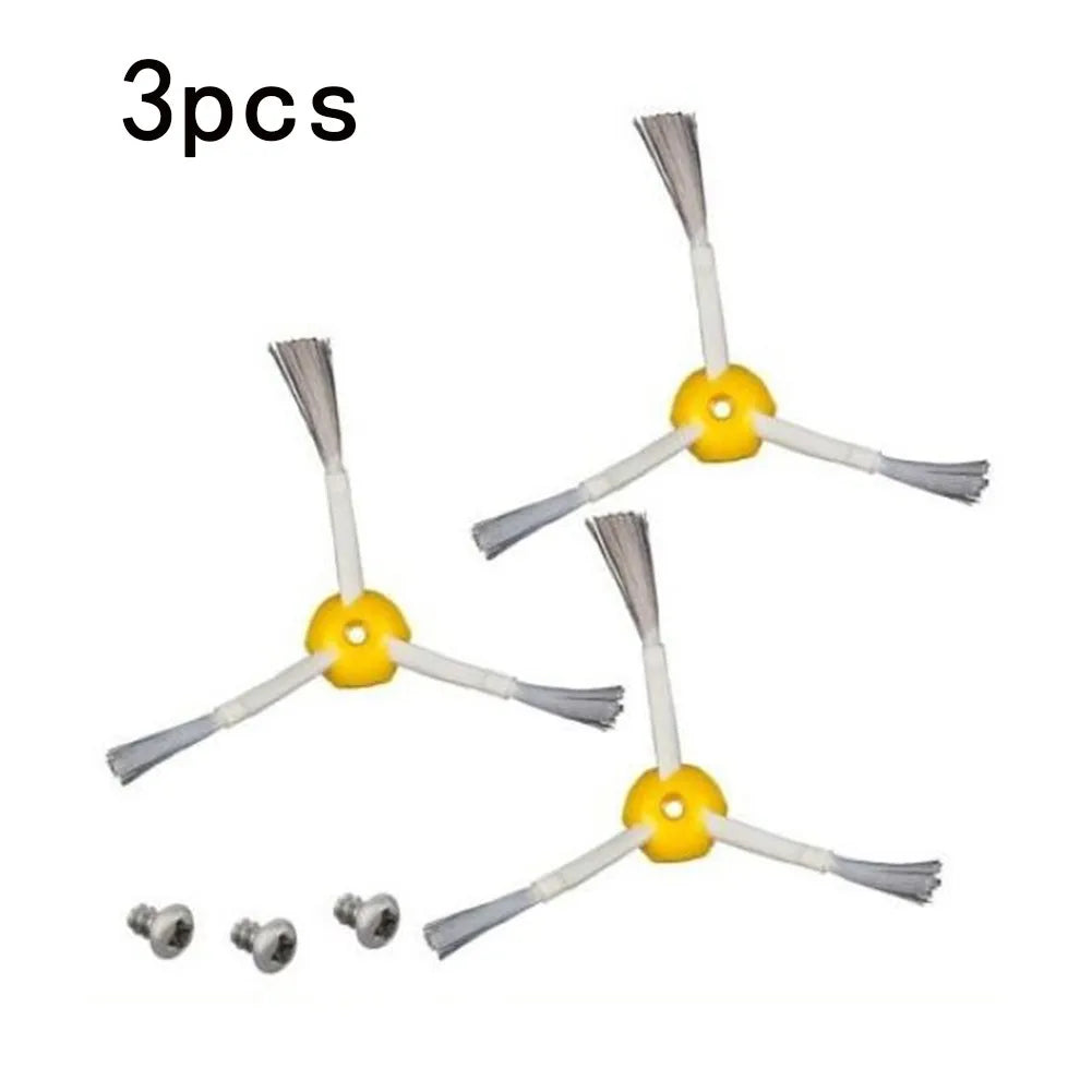 3pcs Side Brushes With Screws for IRobot Roomba Models 500/6