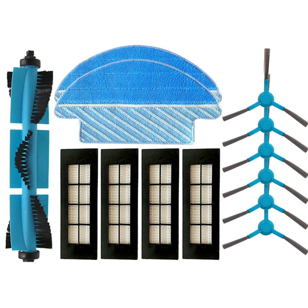 For Cecotec Conga 3090 Main Roller Side Brush Hepa Filter Mop Cloth Rag Robot Vacuum Cleaner Accessories Replacement Parts Kit