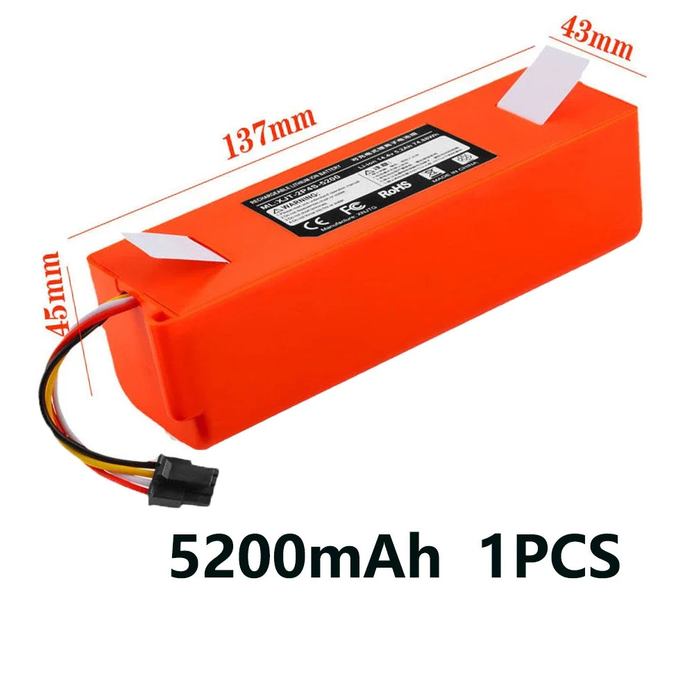 14.4V 12800mAh Replacement Battery For Roborock S6 S7 MaxV Q5 Q7 MAX Robot Vacuum Cleaner Accessories Parts Original