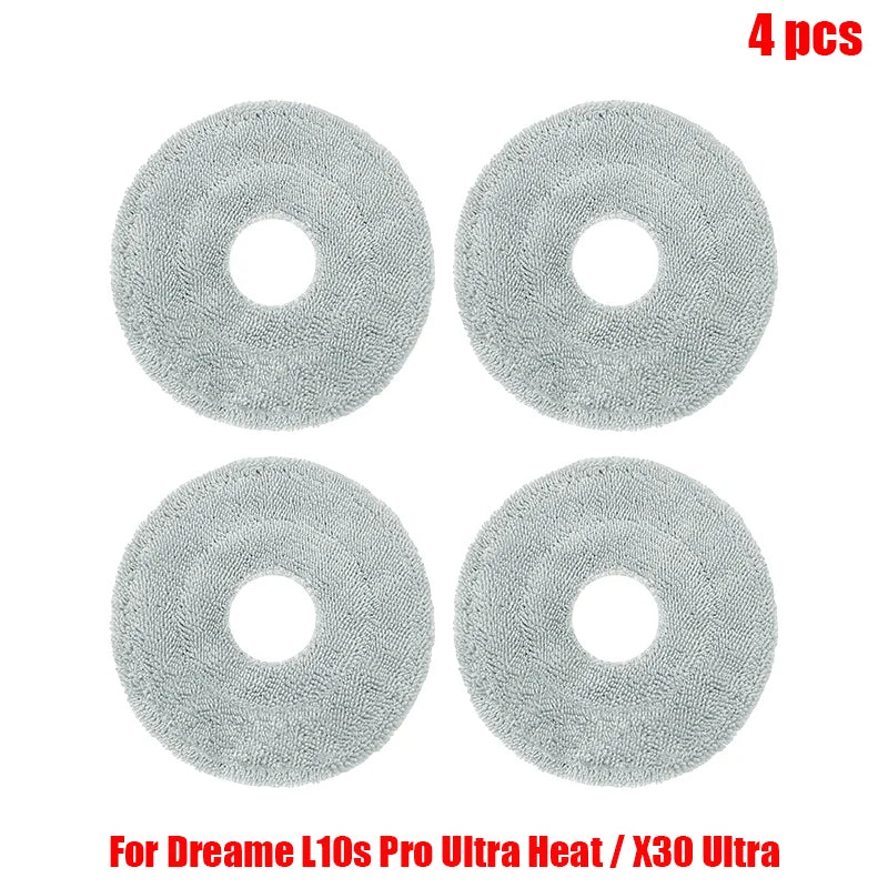 Dreame L10s Pro Ultra Heat / X30 Ultra Robot Vacuum Cleaner Parts Main Side Brush Mop Cloth Hepa Filter Dust Bag Accessories