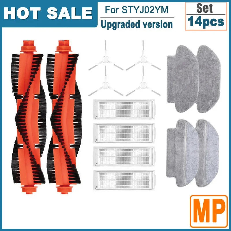 Compatible For Xiaomi Robot Vacuum S10 S12 B106GL / Mop 2S XMSTJQR2S Replacement Main Side Brush Filter Cloth Parts Accessories