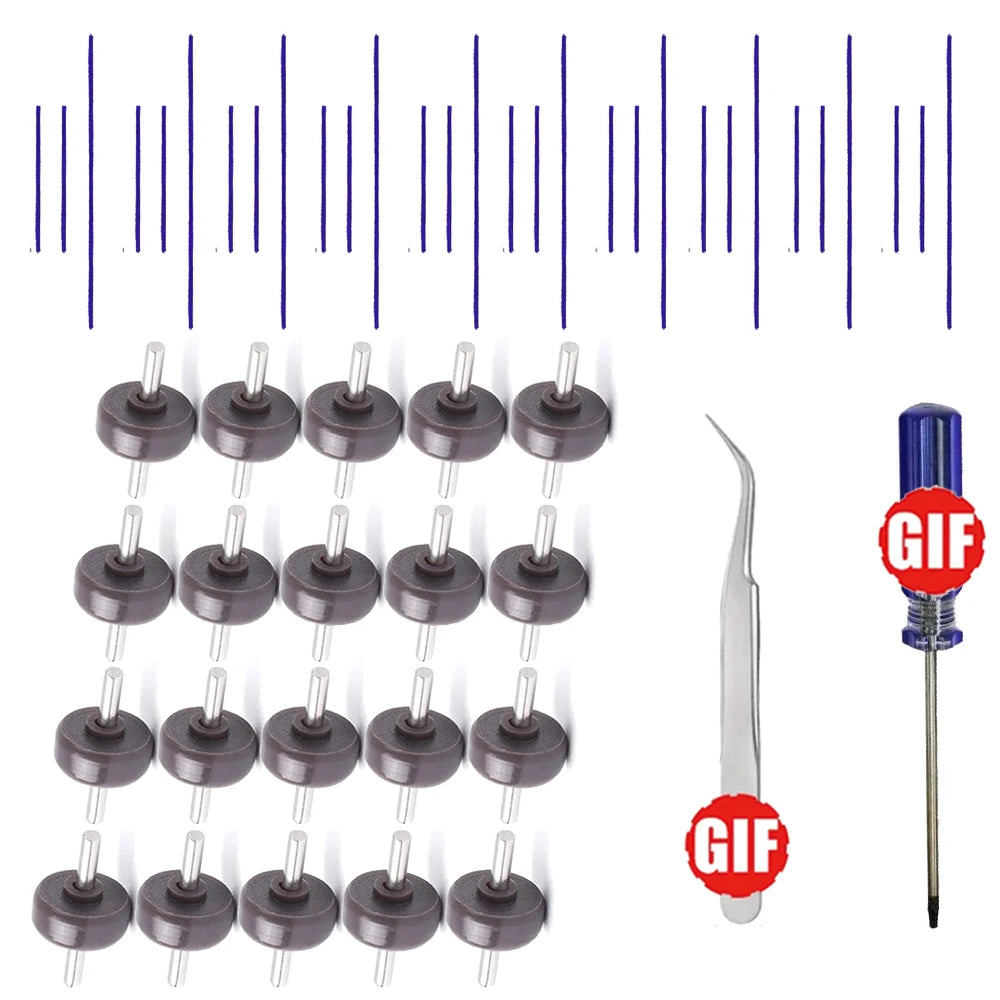 FOR DYSON V6 V7 V8 V10 V11 Direct Drive Head Soleplate Wheels SPS Replacement Set Non-Soft Roller With Cleaning Tweezers