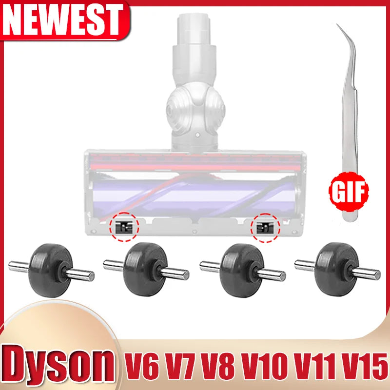 Soleplate Wheels for Dyson V6 V7 V8 V10 V11 V15 DC58 DC59 DC