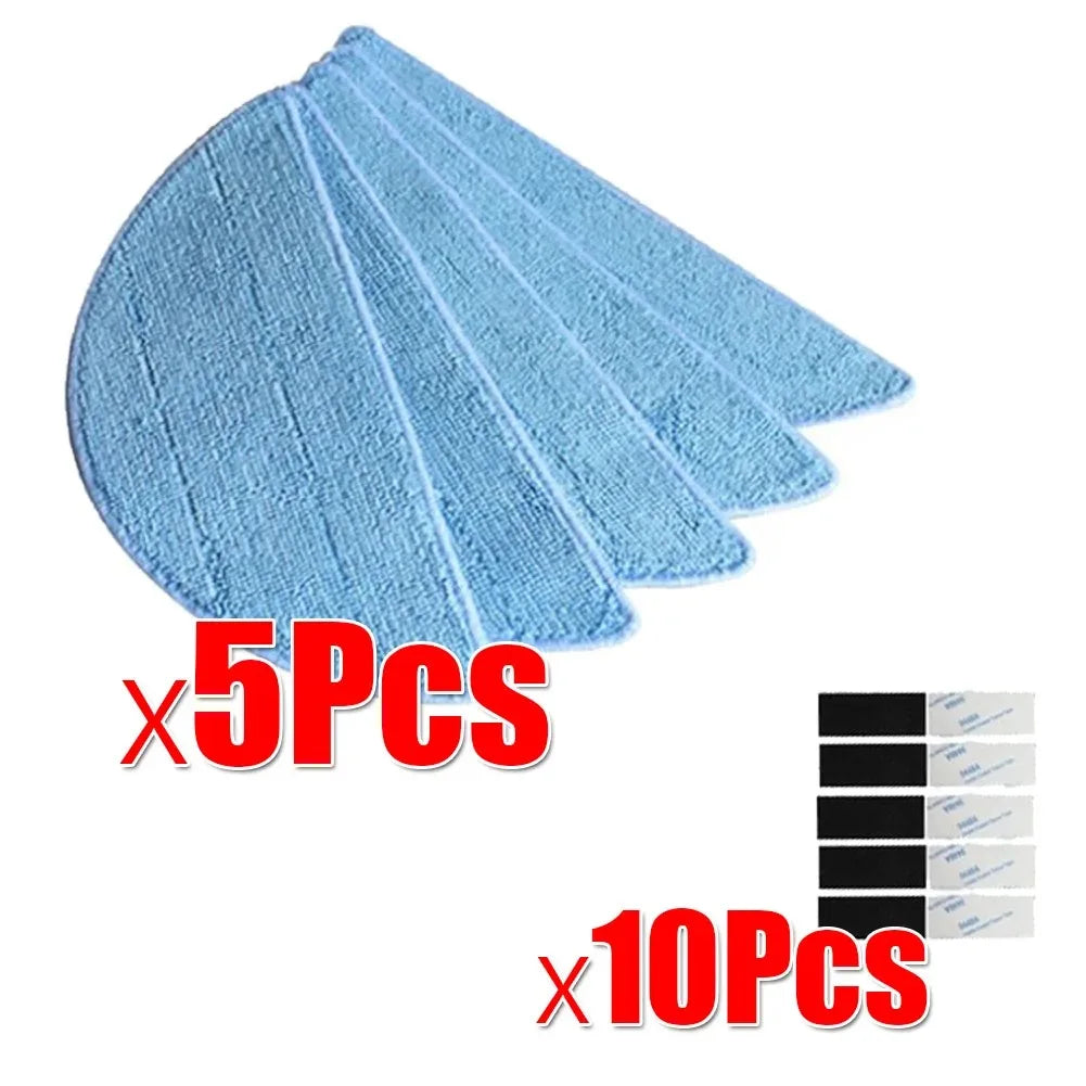 For ILife V5 V5S V3 V3S V5Pro V50 V55 X5 Robot Vacuum Cleaner Spare Parts Side Brush HEPA Filter Mop Velcro Replacement Parts