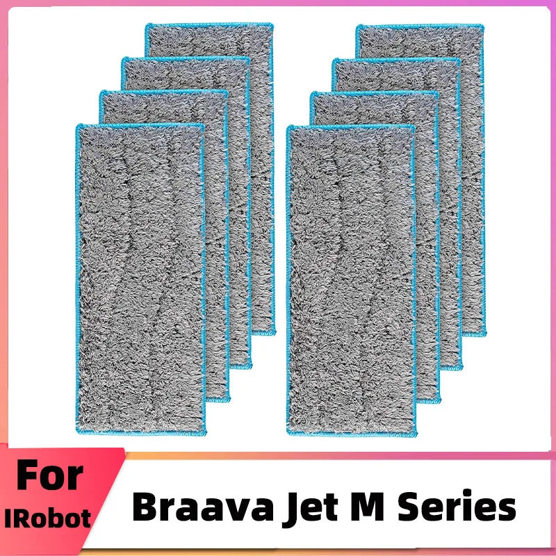 Washable Wet Mopping Pads For iRobot Braava Jet M6 Robot Vac