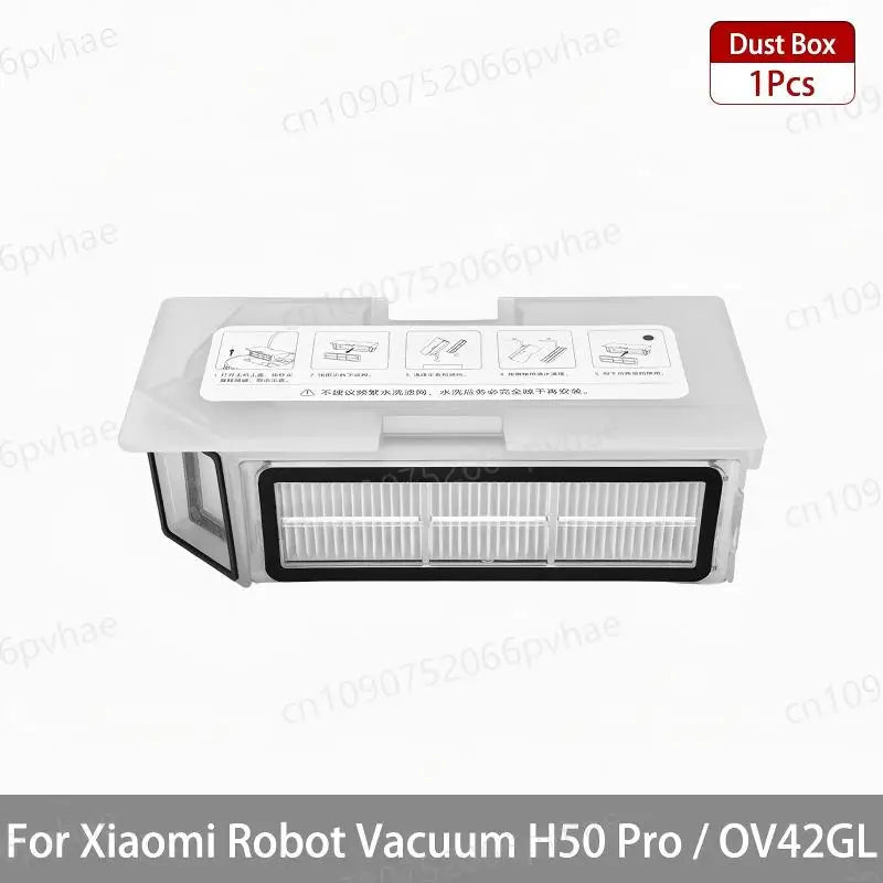For Xiaomi Robot Vacuum H50 Pro / OV42GL Cleaner Accessories Main Brush Side Brush Hepa Filter Mop Cloth Dust Bag Parts Spare