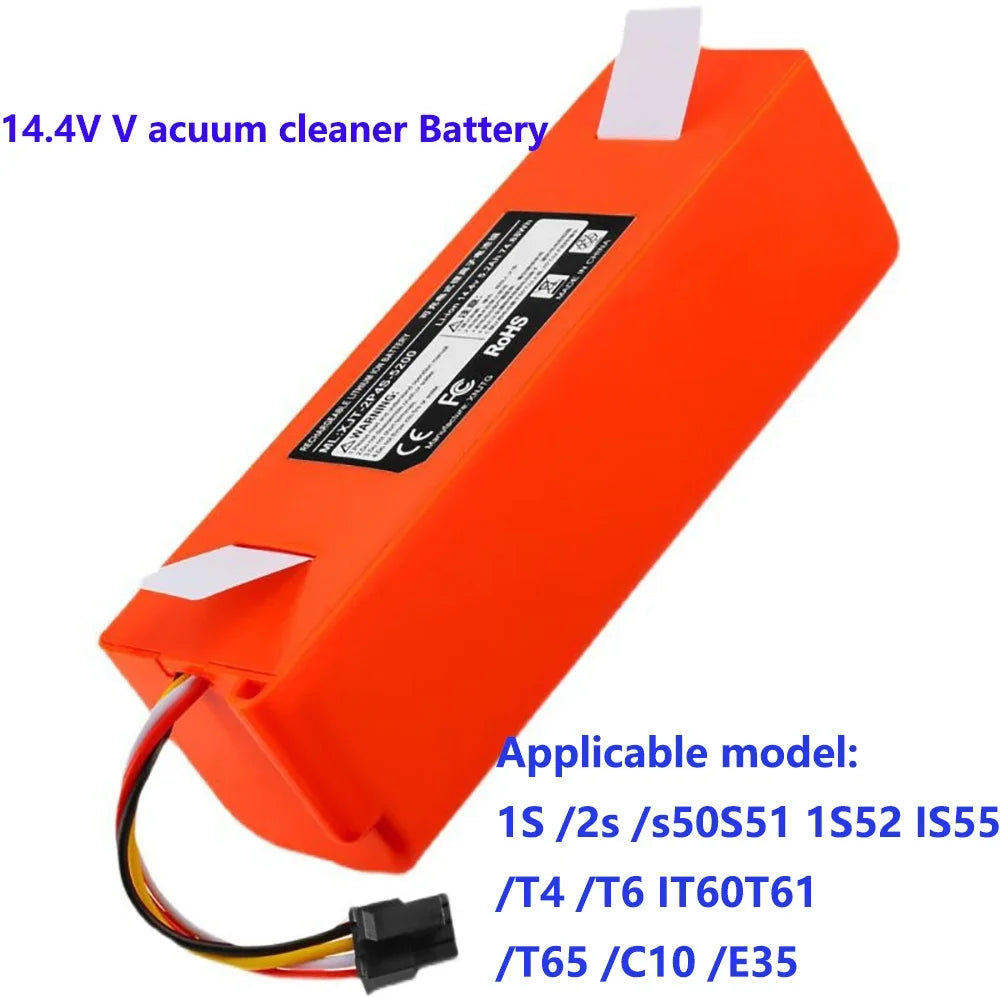 14.4V 12800mAh Replacement Battery For Roborock S6 S7 MaxV Q