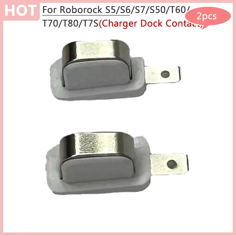 Replaceable Charger Dock Contact For Roborock S5 /S6 /S7 /S50 /T60 /T70 /T80 /T7S Vacuum Cleaner Charging Contacts Accessories