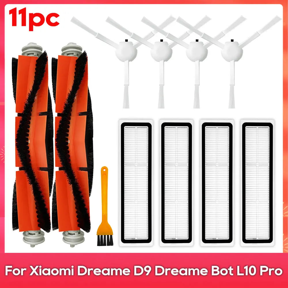 Compatible For ( Dreame D9 L10 Pro Trouver Robot LDS Vacuum Finder ) Spare Parts Accessories Main Side Brush Mop Hepa Filter