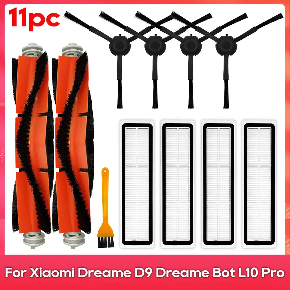 Compatible For ( Dreame D9 L10 Pro Trouver Robot LDS Vacuum Finder ) Spare Parts Accessories Main Side Brush Mop Hepa Filter