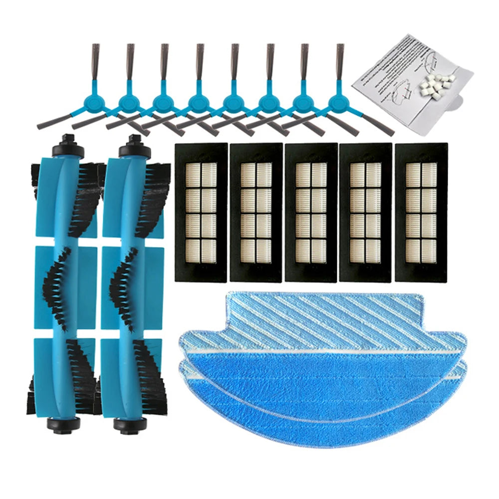 For Cecotec Conga 3090 Main Roller Side Brush Hepa Filter Mop Cloth Rag Robot Vacuum Cleaner Accessories Replacement Parts Kit
