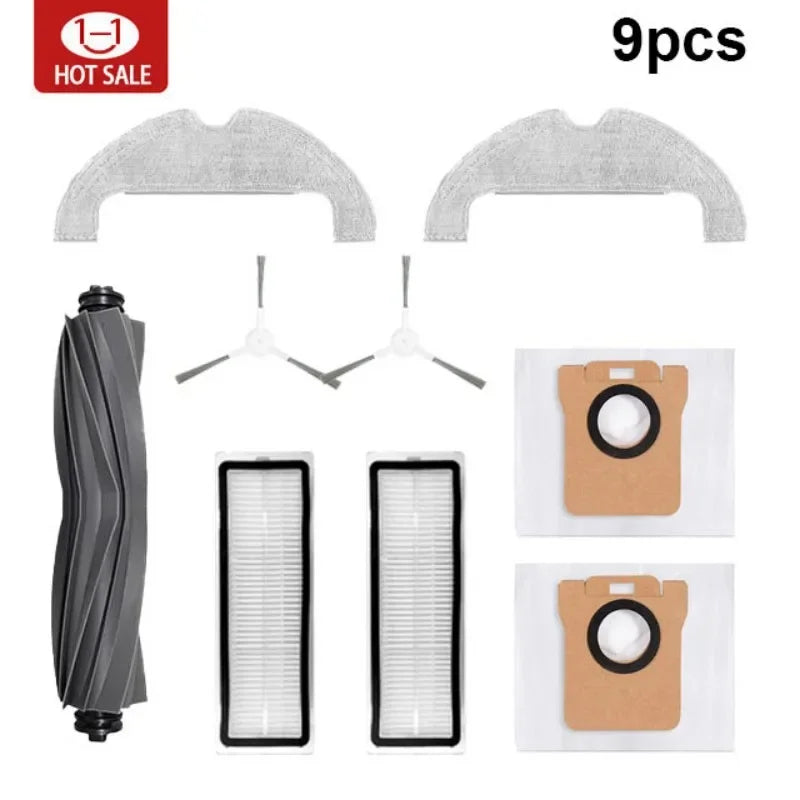 For Xiaomi Robot Vacuum X10 Accessories Main Side Brush Hepa Filter Mop Cloth Dust Bag Replacement Spare Parts
