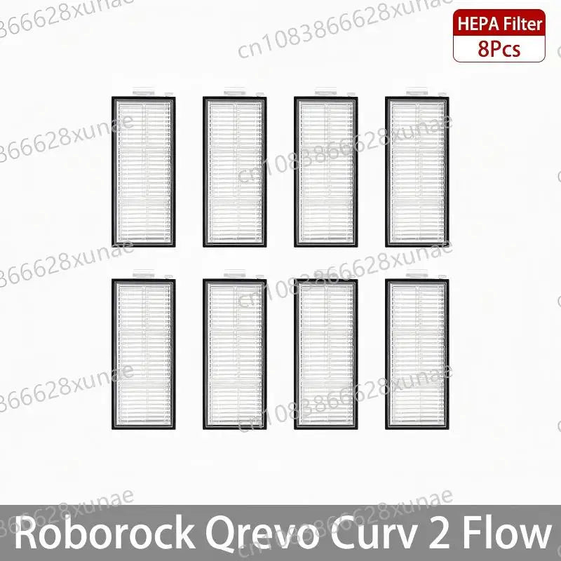 Roborock Qrevo Curv 2 Flow/Qrevo Curv 2 Flow Robot Vacuum Accessorie Main Side Brushe Mop Cloth HEPA Filter Dust Bag Spare Parts