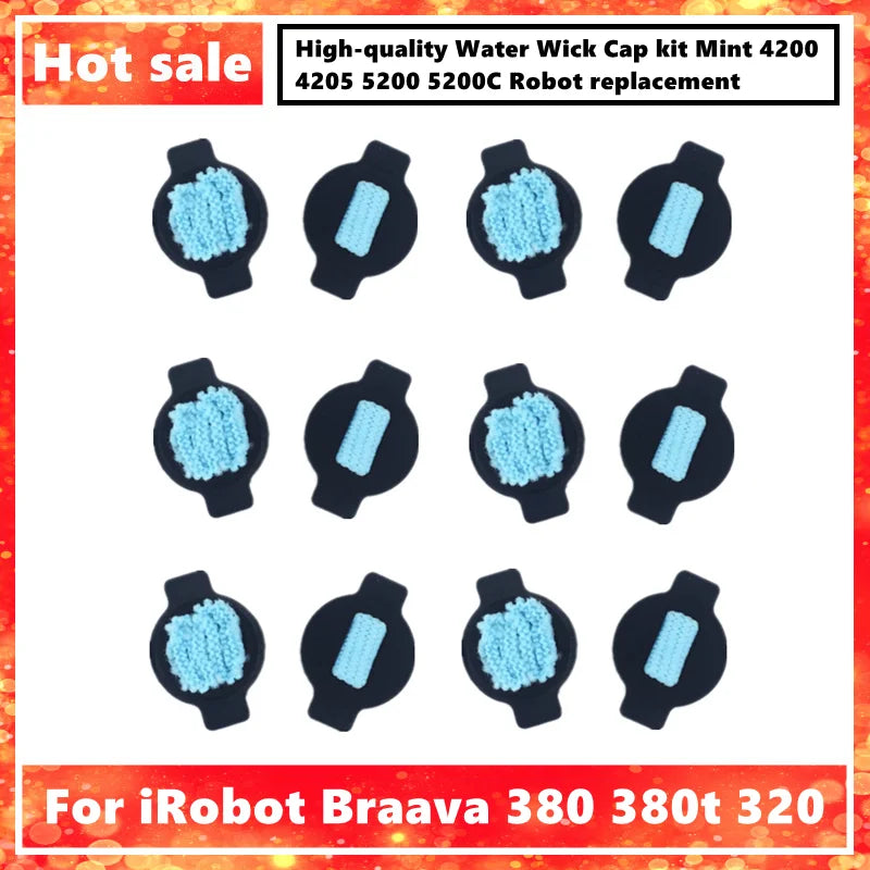High-quality Water Wick Cap Kit for IRobot Braava 380 380t 3