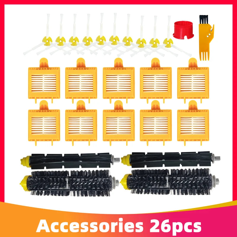For IRobot Roomba 700 Series 760 770 780 790 772 774 775 Robot Vacuum Cleaner Main Side Brush HEPA Filter Front Wheel Parts
