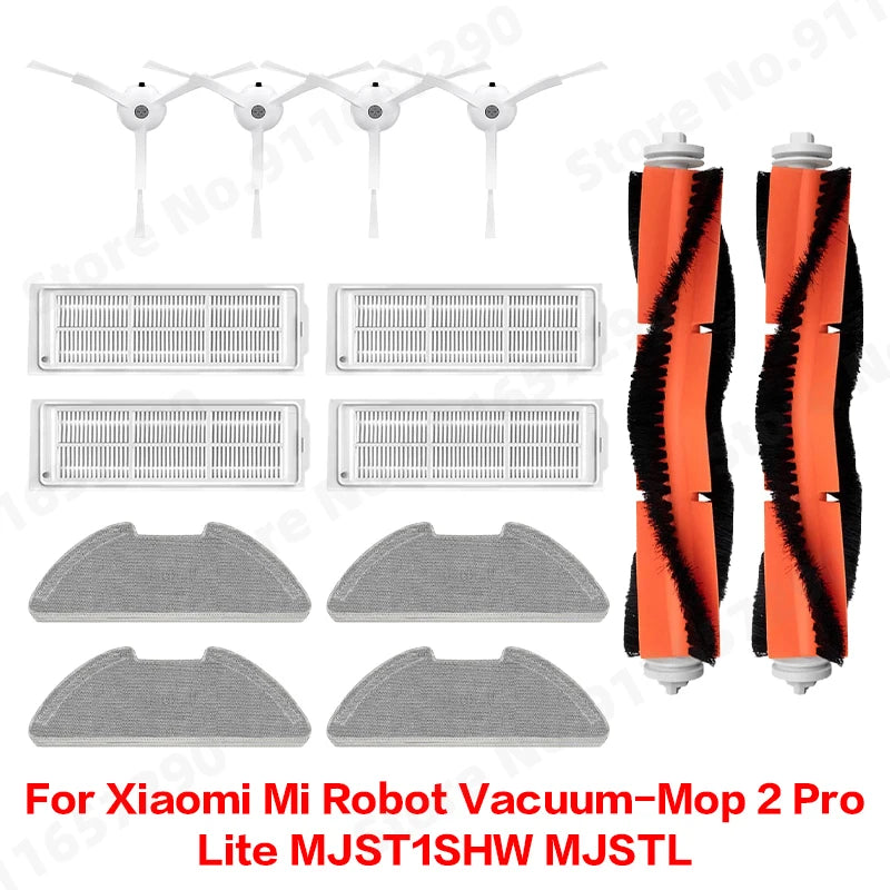 For Xiaomi Mi Robot Vacuum-Mop 2 Pro/Lite MJST1SHW MJSTL Side Main Brush Water Tank Dust Box Mop Cloth HEPA Filter Accessories