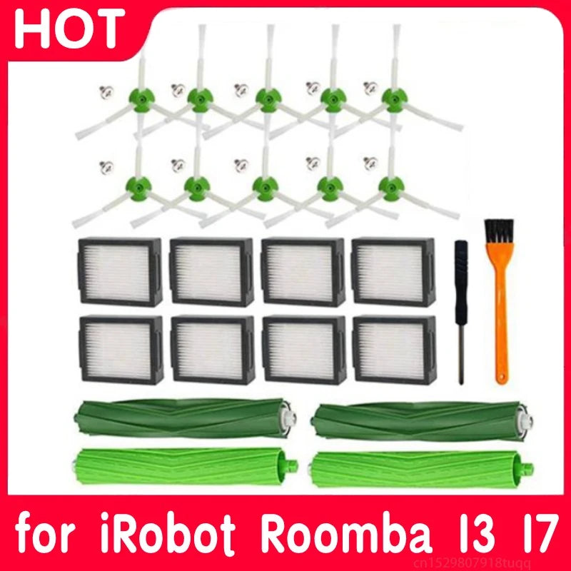 Hepa Filter Brush Roll for iRobot Roomba I7 E5 E6 I3 Series 
