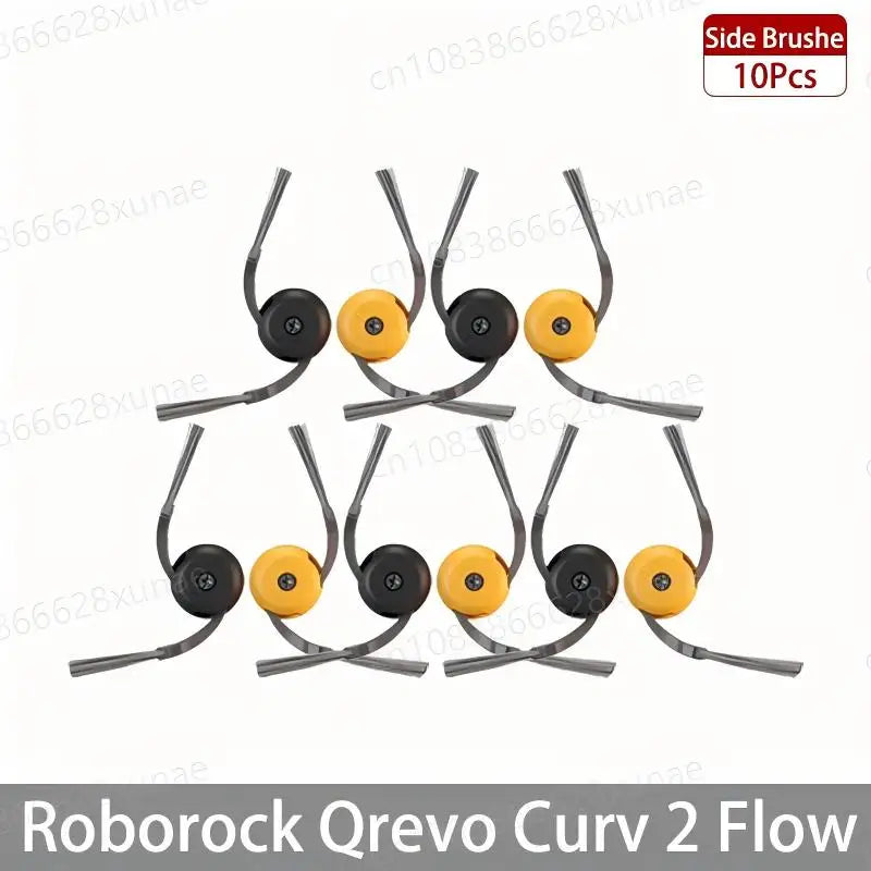 Roborock Qrevo Curv 2 Flow/Qrevo Curv 2 Flow Robot Vacuum Accessorie Main Side Brushe Mop Cloth HEPA Filter Dust Bag Spare Parts
