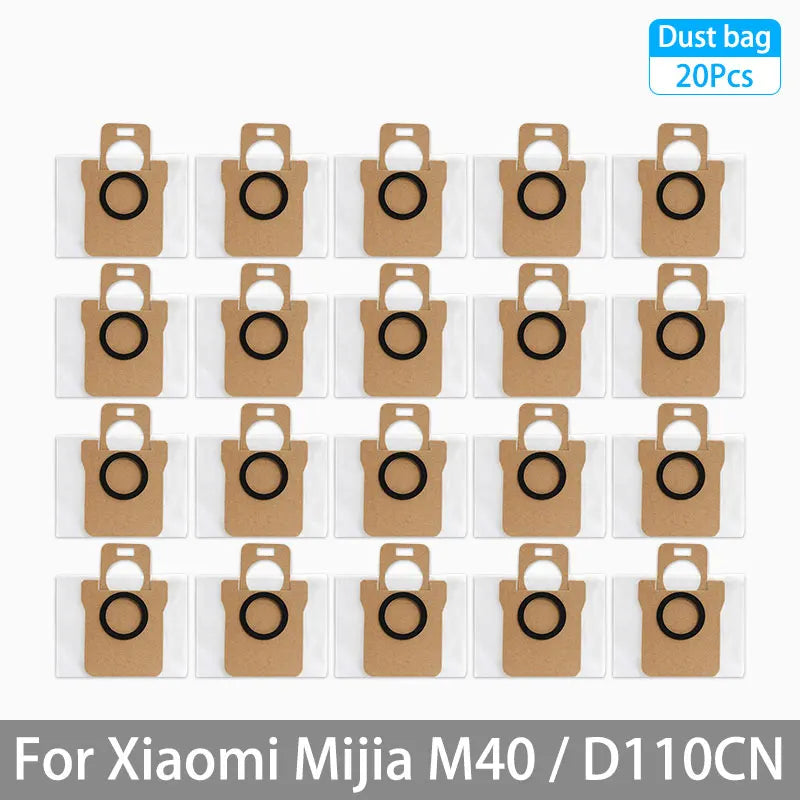 For XIAOMI MIJIA M40 D110CN OMNI Infinite Robot Replacement Parts Main Side Brush Hepa Filter Mop Cloth Dust Bag Accessories