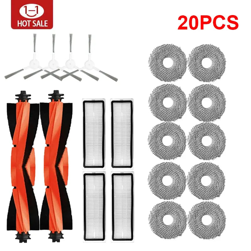 For Xiaomi Robot Vacuum S20+ / S10 Plus /S10+/ B108GL / B105 / B108CN B113CN Parts Accessories Filter Main Side Brush Mop