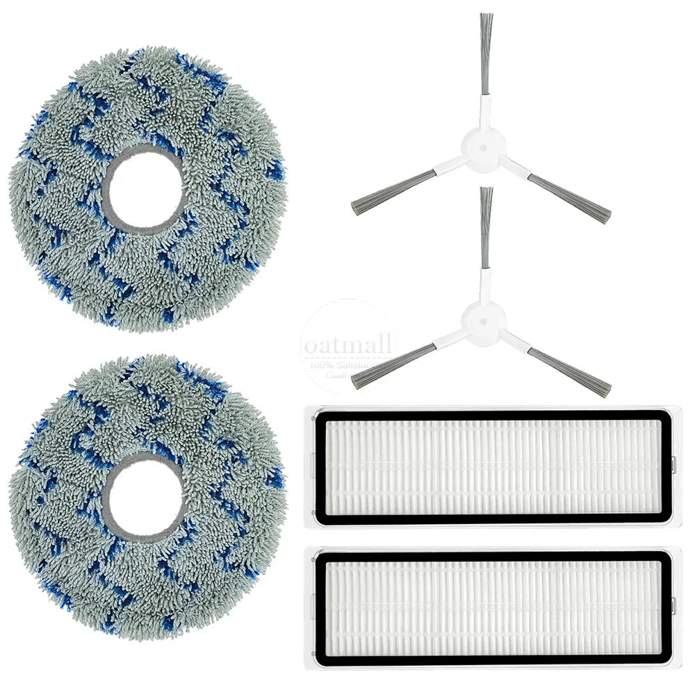 Compatible with Xiaomi Robot Vacuum X20 Plus / X20+ Accessories Vacuum Cleaner Spare Parts Replacement Kit Brush Filter Mop Pads
