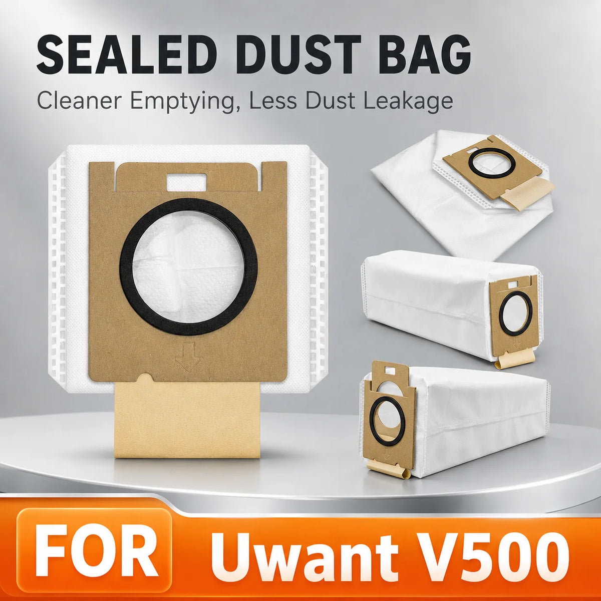 Compatible For UWANT V500 Vacuum Dust Bag HEPA Filter Replac