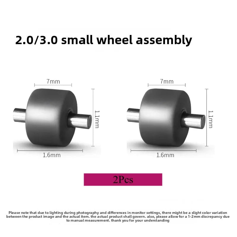 2/4PCS Floor Scrubber Machine Replacement Vacuum Wheels Motorized Heads Little Shaft for Xiaomi Dreame H12/H13/H20/M13S