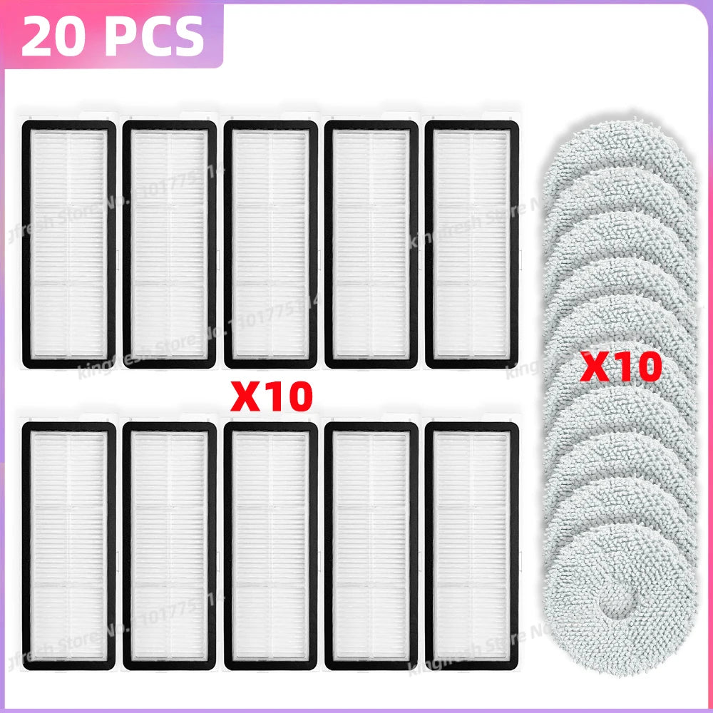 Fit For ( Roborock Qrevo 5AE / Qrevo C / Qrevo C Pro ) Parts Main Side Brush Dust Bag Mop Cloth Filter