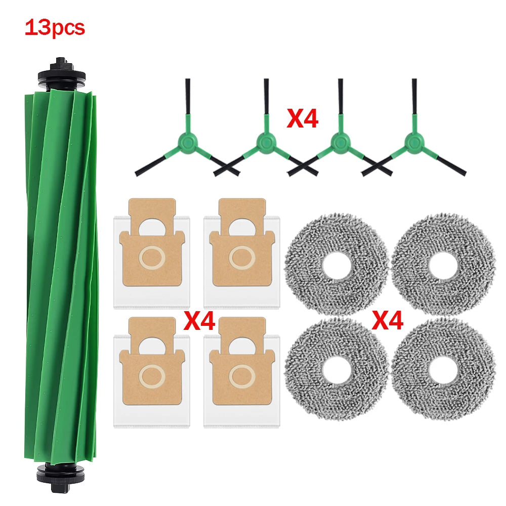 For IRobot Roomba Plus 505 Combo Plus 405 Combo Main Roller Brush Dust Bag Side Brush Mop Pads HEPA Filter Robot Vacuum Parts