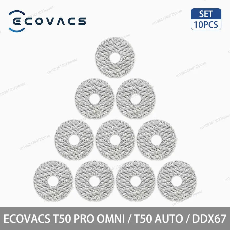 ECOVACS T50 PRO OMNI / T50 AUTO / DDX67 Robot Vacuum Cleaner Accessories Main Side Brush Hepa Filter Mop Cloth Dust Bag Parts